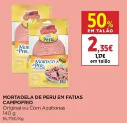 El Corte Inglés mortadela de peru em fatias campo frio promoção