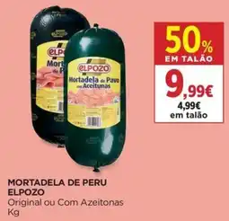 El Corte Inglés Mortadela de peru elpozo original ou com azeitonas promoção