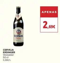 El Corte Inglés Cerveja Erdinger Weissbier promoção