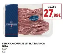 El Corte Inglés Stroganoff de vitela branca nipa promoção