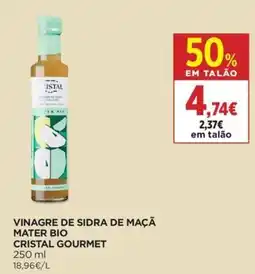 El Corte Inglés vinagre de sidra de maçã mater bio cristal gourmet promoção