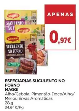 El Corte Inglés especiarias suculento no forno maggi promoção