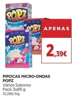 El Corte Inglés Pipocas micro-ondas popz promoção