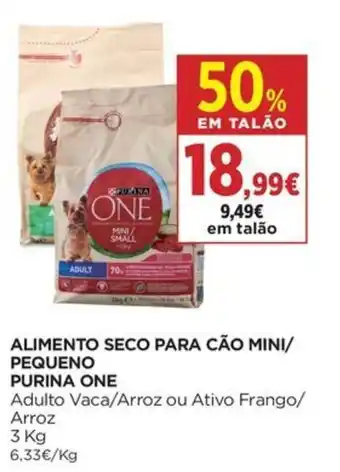 Alimento seco para cão mini/ pequeno purina one