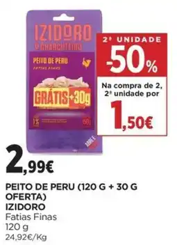 El Corte Inglés Peito de peru izidoro fatias finas promoção