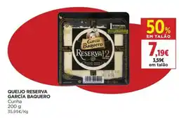 El Corte Inglés queijo reserva garcía baquero promoção