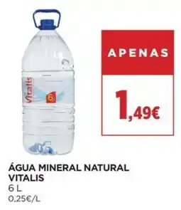 El Corte Inglés Água mineral natural vitalis promoção