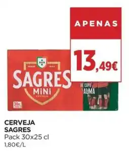 El Corte Inglés Cerveja sagres mini promoção