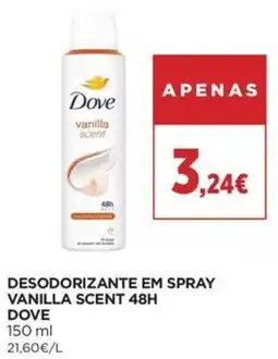 El Corte Inglés Dove desodorante em spray vanilla scent 48h promoção