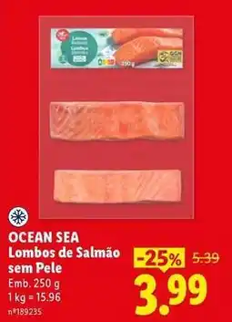 Lidl Ocean sea - lombos de salmão sem pele promoção