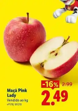 Lidl Maçã pink lady promoção
