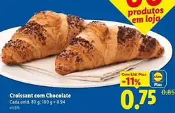 Lidl com - croissant com chocolate promoção