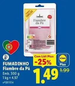 Lidl Fumadinho - fiambre da pa promoção