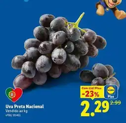 Lidl Nacional - uva preta promoção