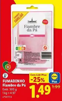 Lidl Fumadinho - fiambre da pa promoção
