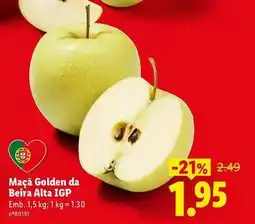 Lidl Maçã golden da beira alta igp promoção
