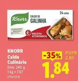 Lidl Knorr - caldo culinário promoção
