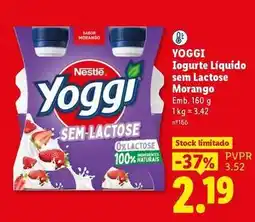 Lidl Nestle - yoggi iogurte liquido sem lactose promoção