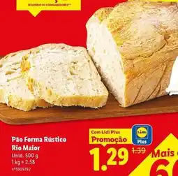 Lidl Rio maior - pão forma rustico promoção