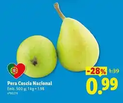 Lidl Nacional - pera coscia promoção