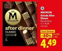 Lidl Magnum - gelado after dinner promoção