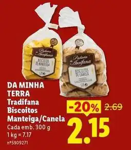 Lidl Arrifana - biscoitos manteiga/canela promoção