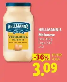 Lidl Hellmann's - maionese promoção
