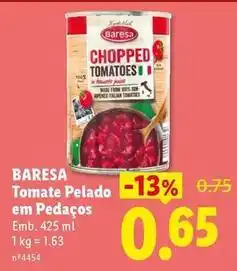 Lidl Sun - tomate pelado em pedaços promoção