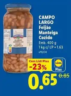 Lidl Lidl - campo largo feijão cozido promoção