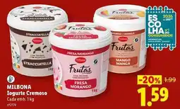 Lidl Milbona - iogurte cremoso promoção