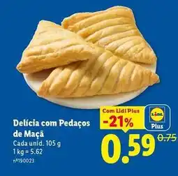 Lidl com - delicia com pedaços de maçã promoção