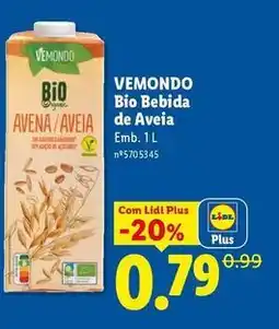 Lidl Vemondo - bio bebida de aveia promoção