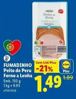 Lidl Fumadinho - peito de peru forno a lenha promoção