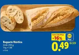 Lidl Lidl - baguete rustica promoção