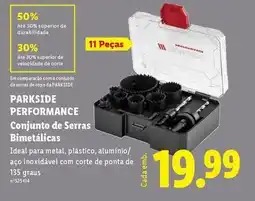 Lidl Parkside - conjunto de serras bimetalicas promoção