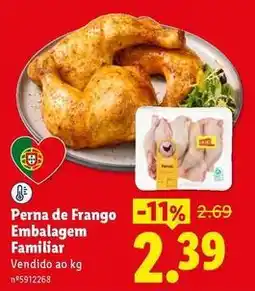 Lidl Perna de frango embalagem familiar promoção