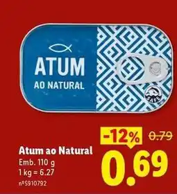 Lidl Atum ao natural promoção