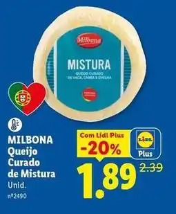 Lidl Milbona - queijo curado de mistura promoção