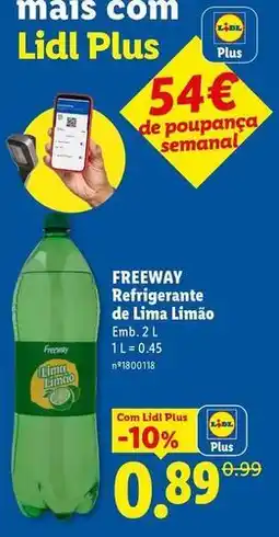 Lidl com - refrigerante de lima limao promoção