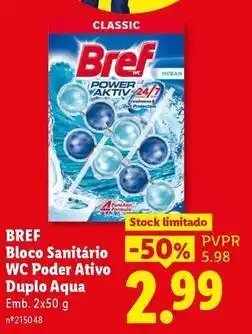 Lidl Classic - bloco sanitário wc poder attivo duplo aqua promoção
