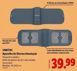 Lidl Sanitas - aparelho de electroestimulação promoção
