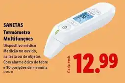 Lidl Sanitas - termómetro multifunções promoção