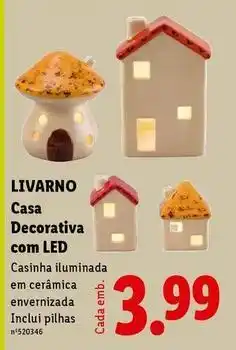 Lidl Casa decorativa com led promoção