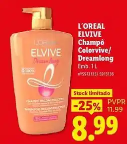 Lidl L'oréal - elvive promoção