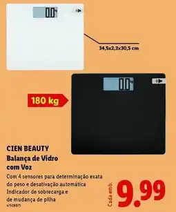 Lidl Cien - balanca de vidro com voz promoção