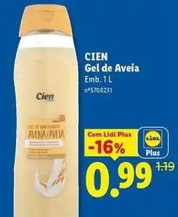 Lidl Cien - gel de aveia promoção