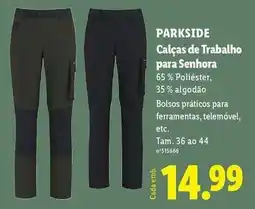 Lidl Parkside - calças de trabajo para senhora promoção