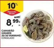 Continente Bom dia Camarão grande 20/30 vannamei promoção