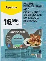 Continente Bom dia Continente - postas de bacalhau msc congeladas promoção