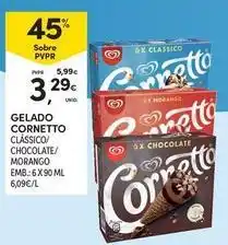 Continente Bom dia Cornetto - gelado promoção